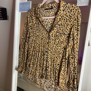 pajama style blouse TRENDY